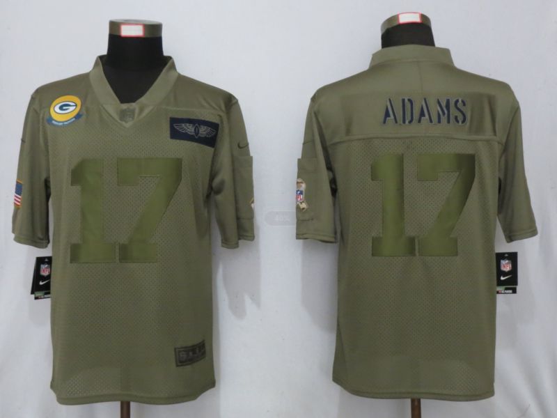 Men Green Bay Packers #17 Adams Nike Camo 2019 Salute to Service Limited NFL Jerseys->atlanta falcons->NFL Jersey